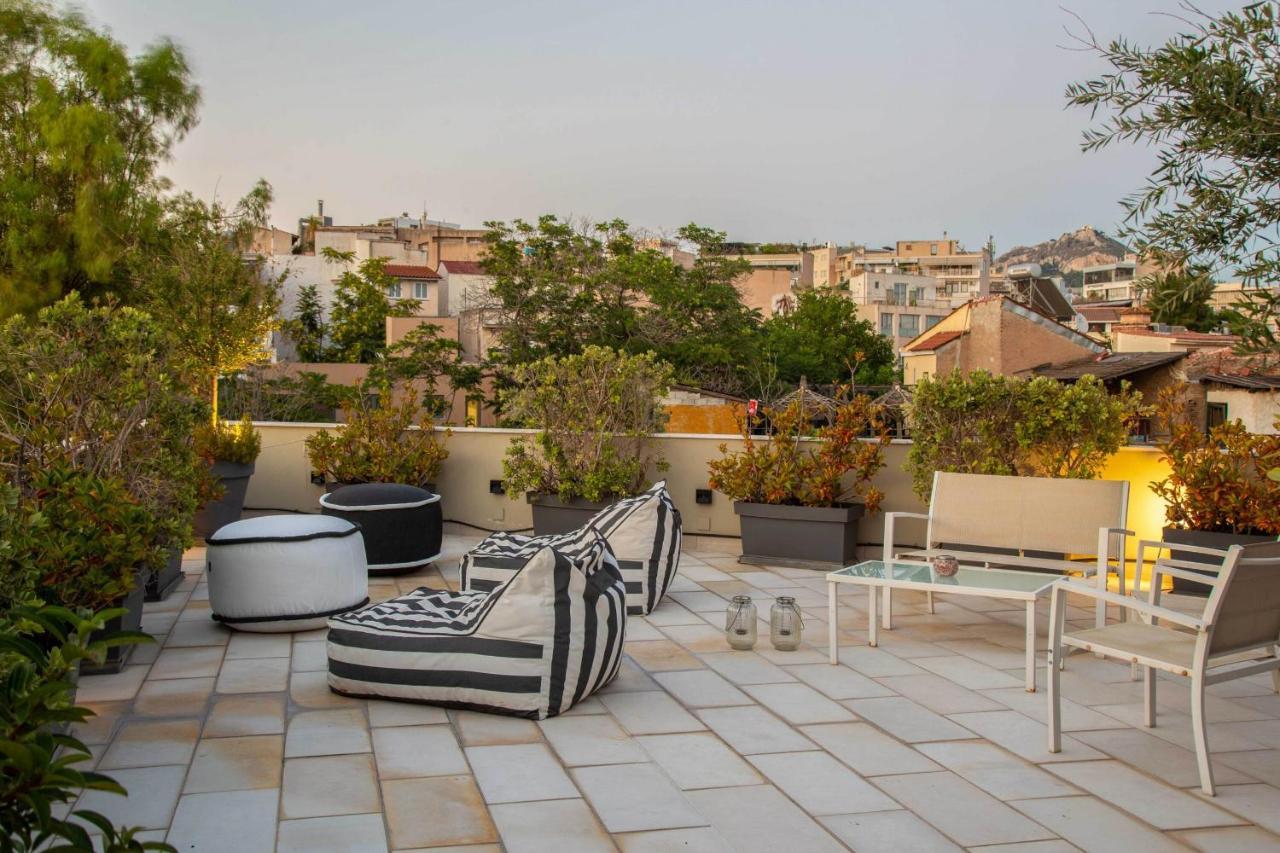 85 Sqm In The Heart Of Athens Shared Rooftop Deck Exterior photo