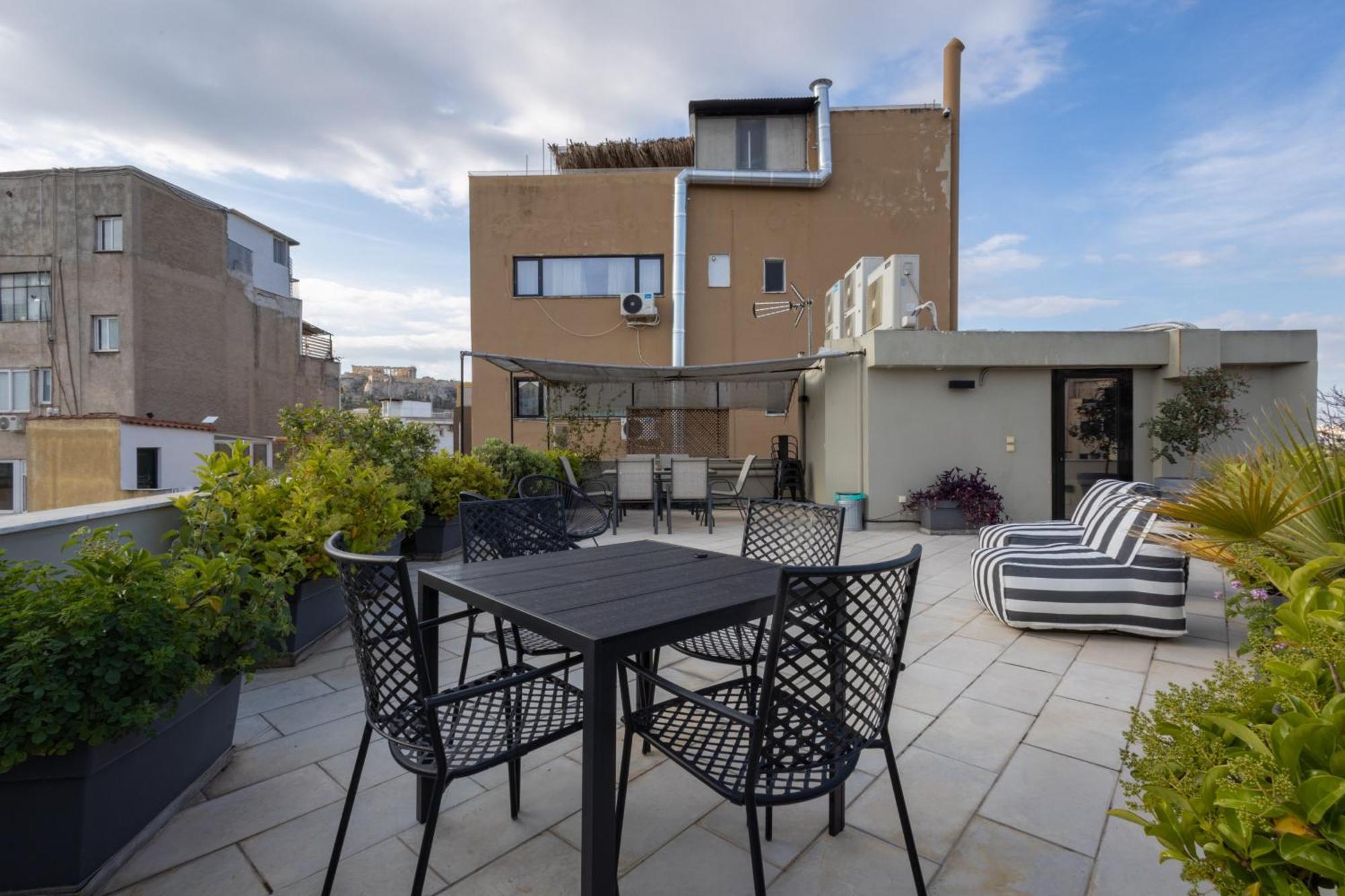 85 Sqm In The Heart Of Athens Shared Rooftop Deck Exterior photo